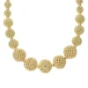 18K Gold Caviar Beaded Ball Necklace - Image 3