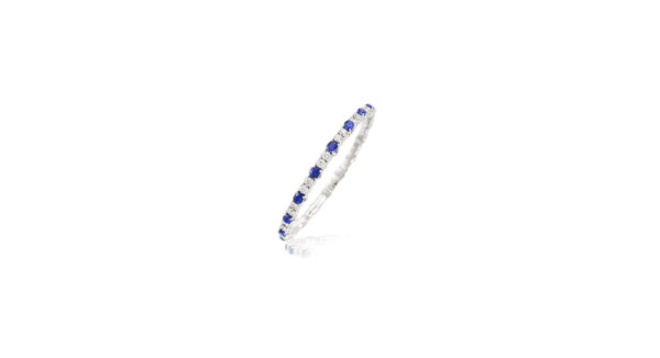 Picchiotti  18K White Gold Xpandable Sapphire And Diamond Bracelet