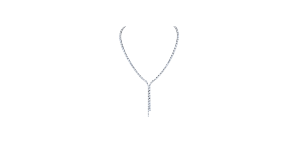 Norman Silverman 18K White Gold Diamond Necklace