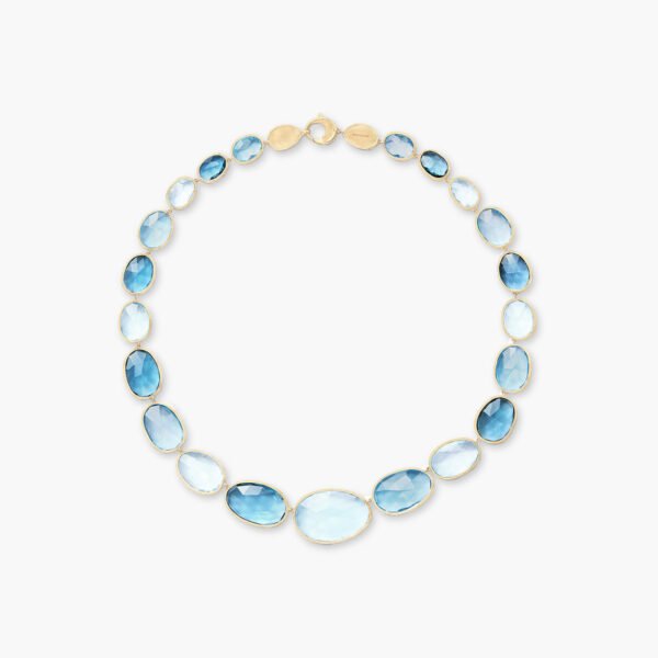 Lunaria Topaz Graduated Necklace