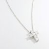 White Gold Asscher Diamond Cross Necklace - 1.83ctw - Image 2