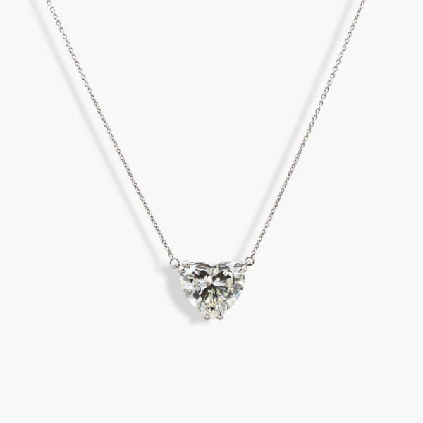 7 Carat Diamond Heart Necklace