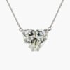 7 Carat Diamond Heart Necklace - Image 3