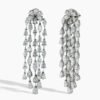 Private Label 19.50 Carat Flower Cascade Drop Earrings - Image 3