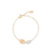 Marco Bicego Lunaria Gold & Diamond Petite Double Leaf Bracelet - Image 4