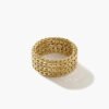 John Hardy Rata Wide Gold Chain Band Ring - Image 4