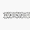 Private Label 38 Carat Fancy Shape 3 Row Diamond Bracelet - Image 2