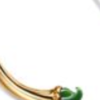 Claw Necklace in Yellow Gold with Green Jade, Large - Image 3